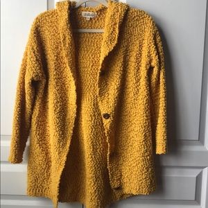 Mustard Popcorn Cardigan